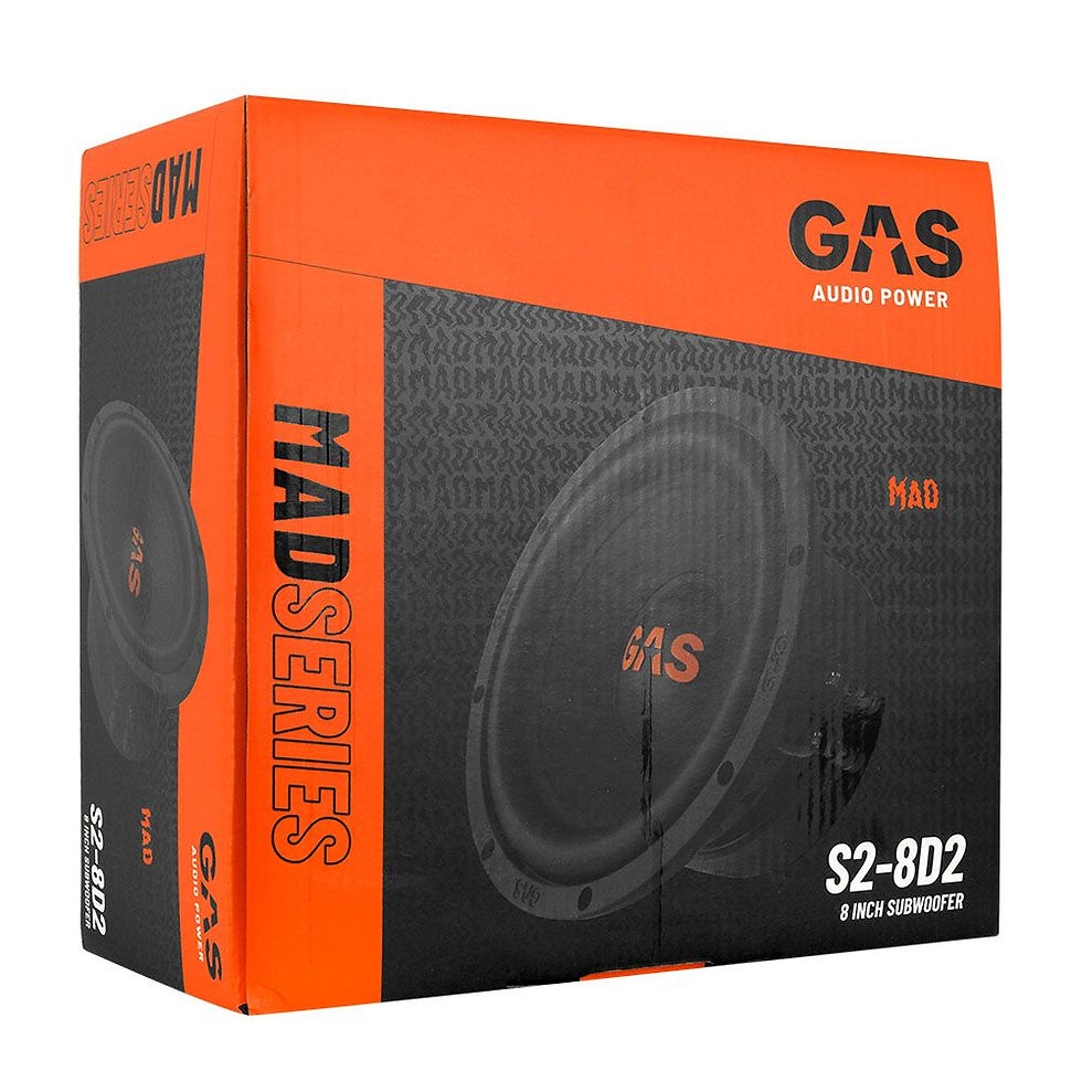 Miniatura: Subwoofer Gas Audio MAX S2-8D2 8" 250rms / 500W