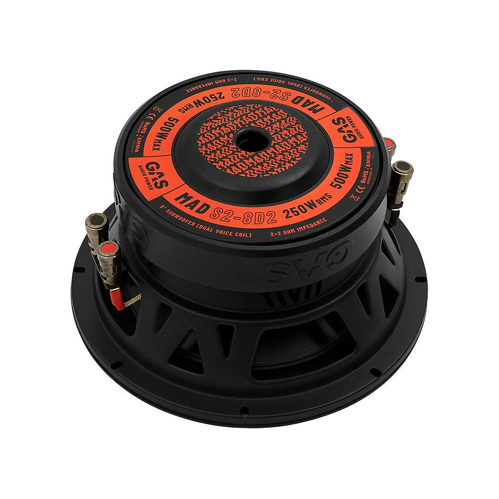 Miniatura: Subwoofer Gas Audio MAX S2-8D2 8" 250rms / 500W