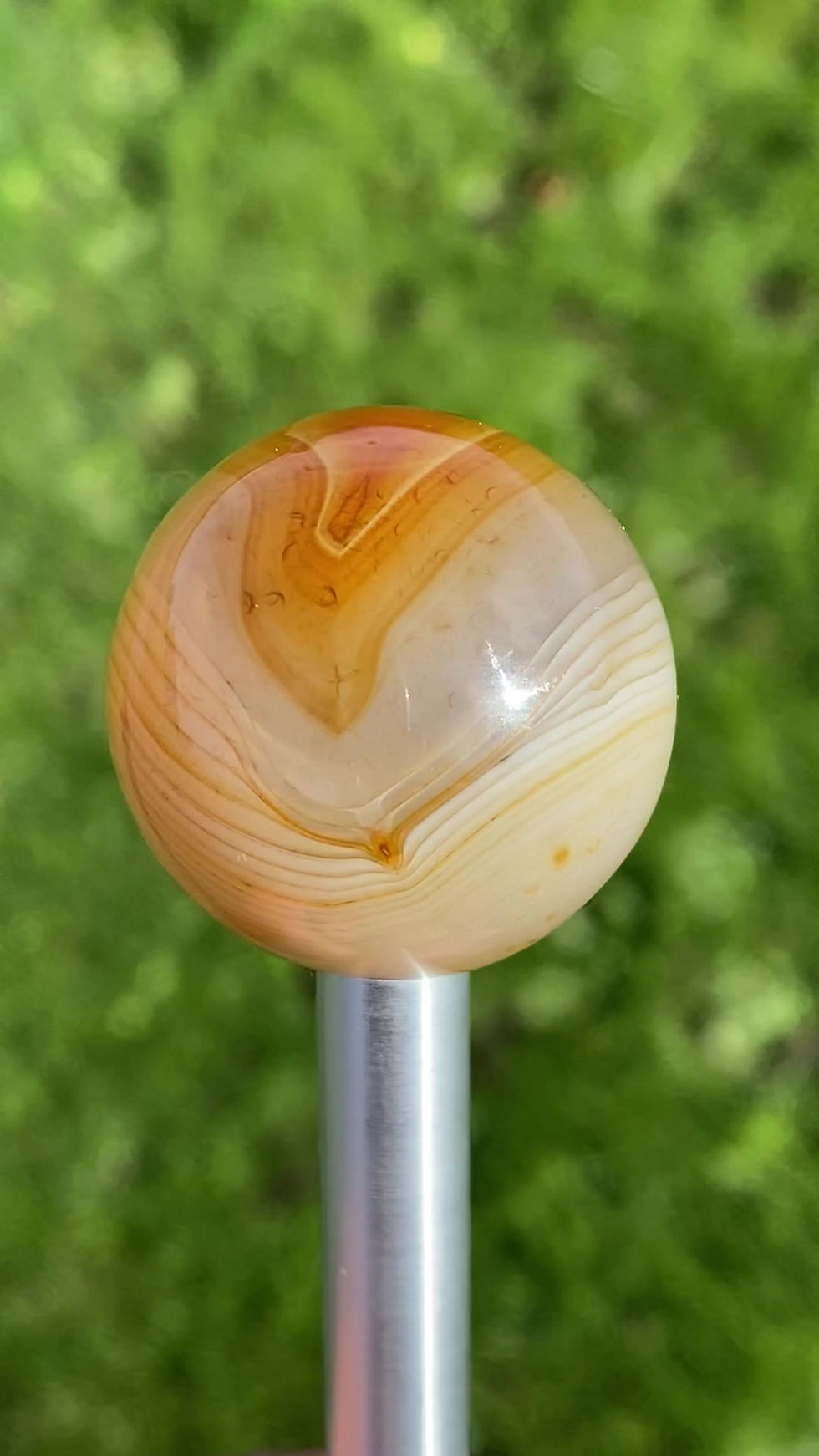 Thumbnail: CARNELIAN / AGATE - V.I.B.E. Gemstone Sphere