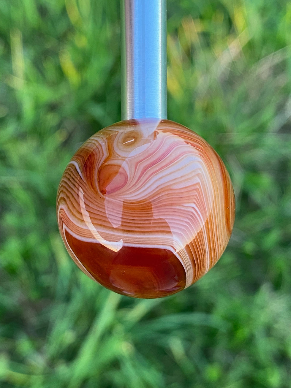 Thumbnail: CARNELIAN / AGATE - V.I.B.E. Gemstone Sphere