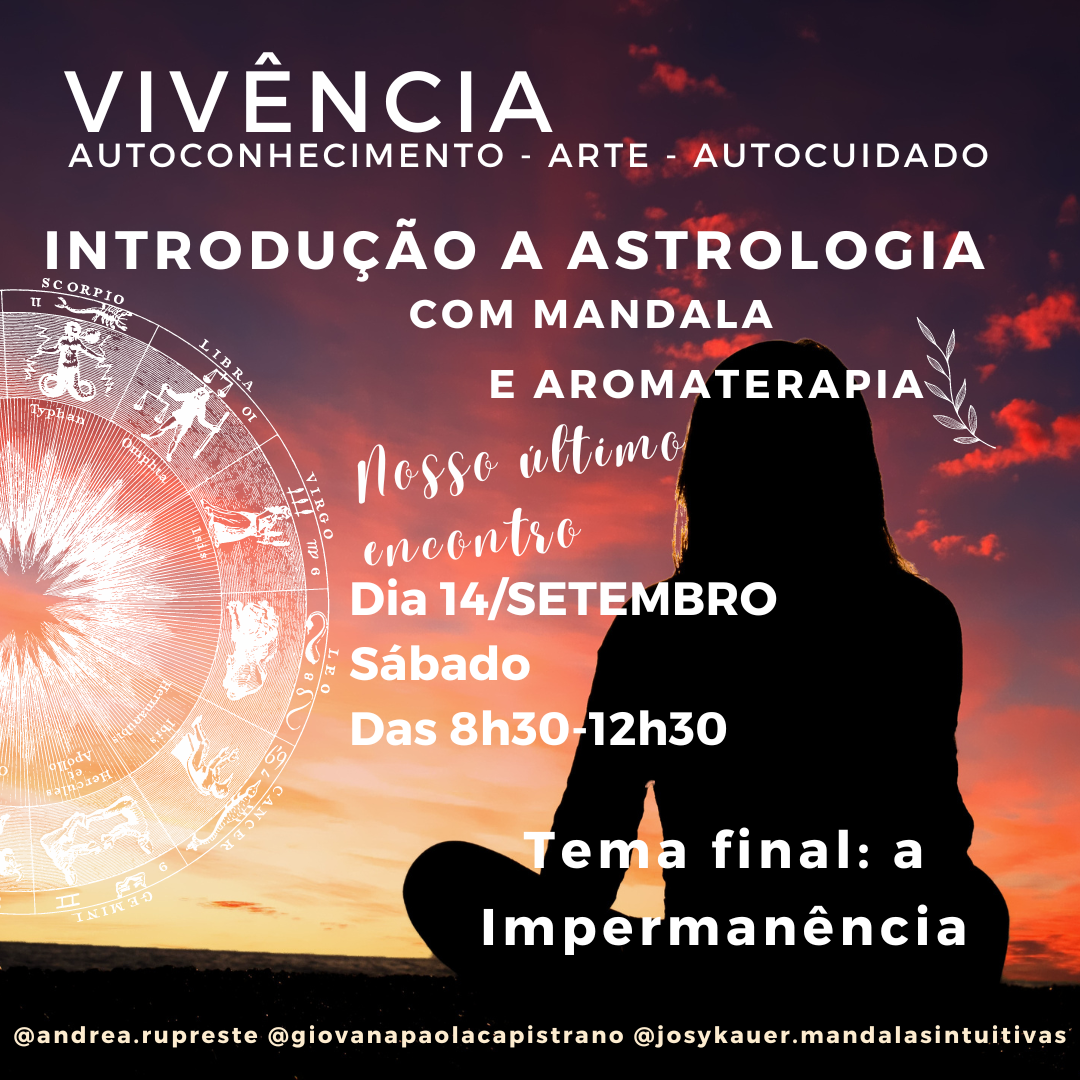 14/09/24 Vivência Astrologia Arte e Aromaterapia