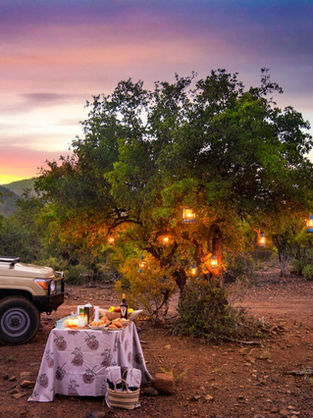 Sundowners on safari at Lush Private Lodge in Pilanesberg National Park