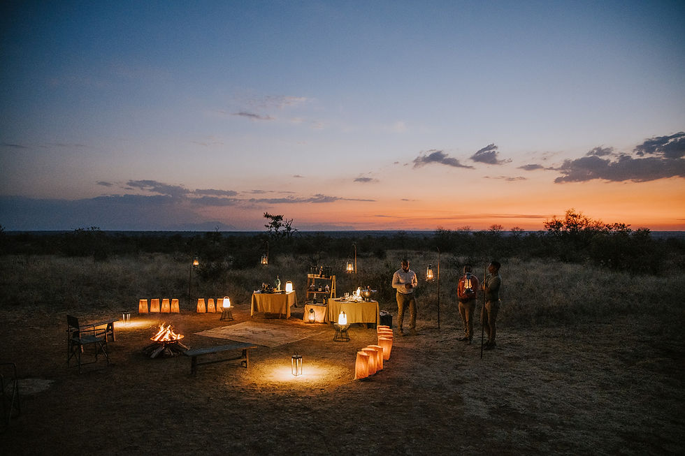 Romantic dinner at Tanda Tula in Timbavati Private Nature Reserve - Safari Travel Agency