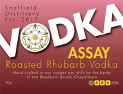 Roasted Rhubarb Vodka Label