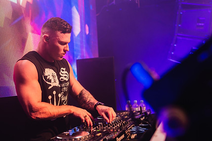 DJ perfoming live