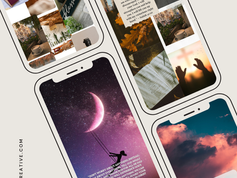 Collage of Christian aesthetic phone wallpapers featuring Bible verses on soft neutral backgrounds displayed on iPhone mockups.