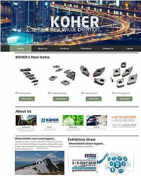 New Homepage Open2019-04-30, South Korea, KOHER HQ content media