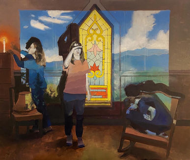 Oil on panel 