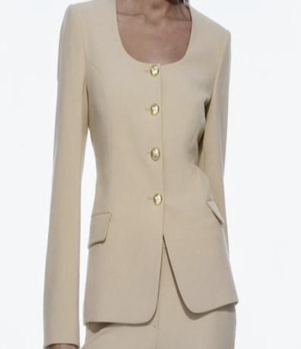 Round Neck Blazer Zara