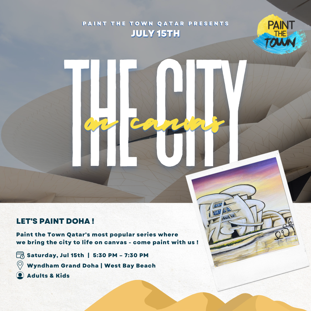 Paint Doha City on Canvas Paint the Town Qatar