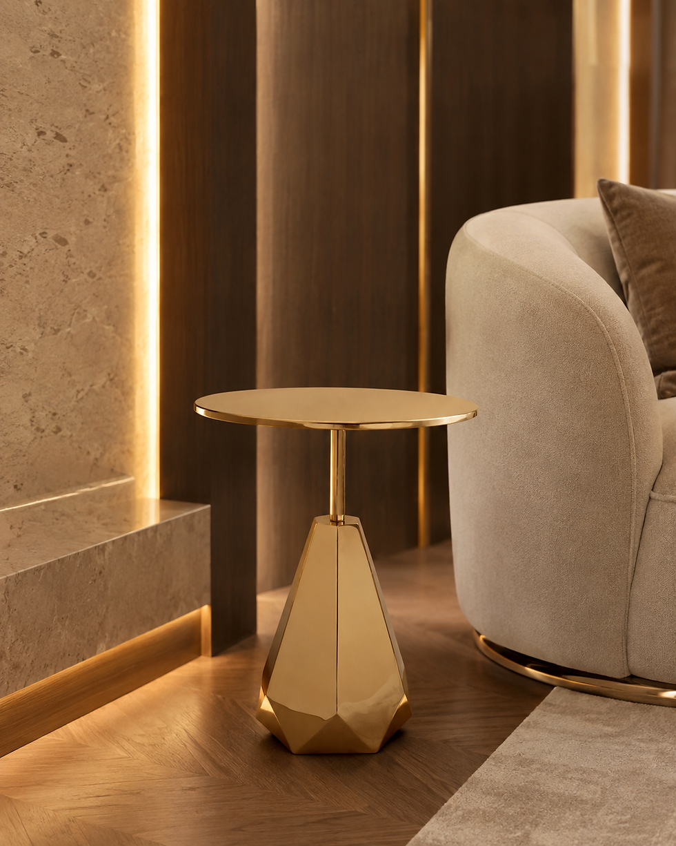 Thumbnail: Amira Gold Side Table