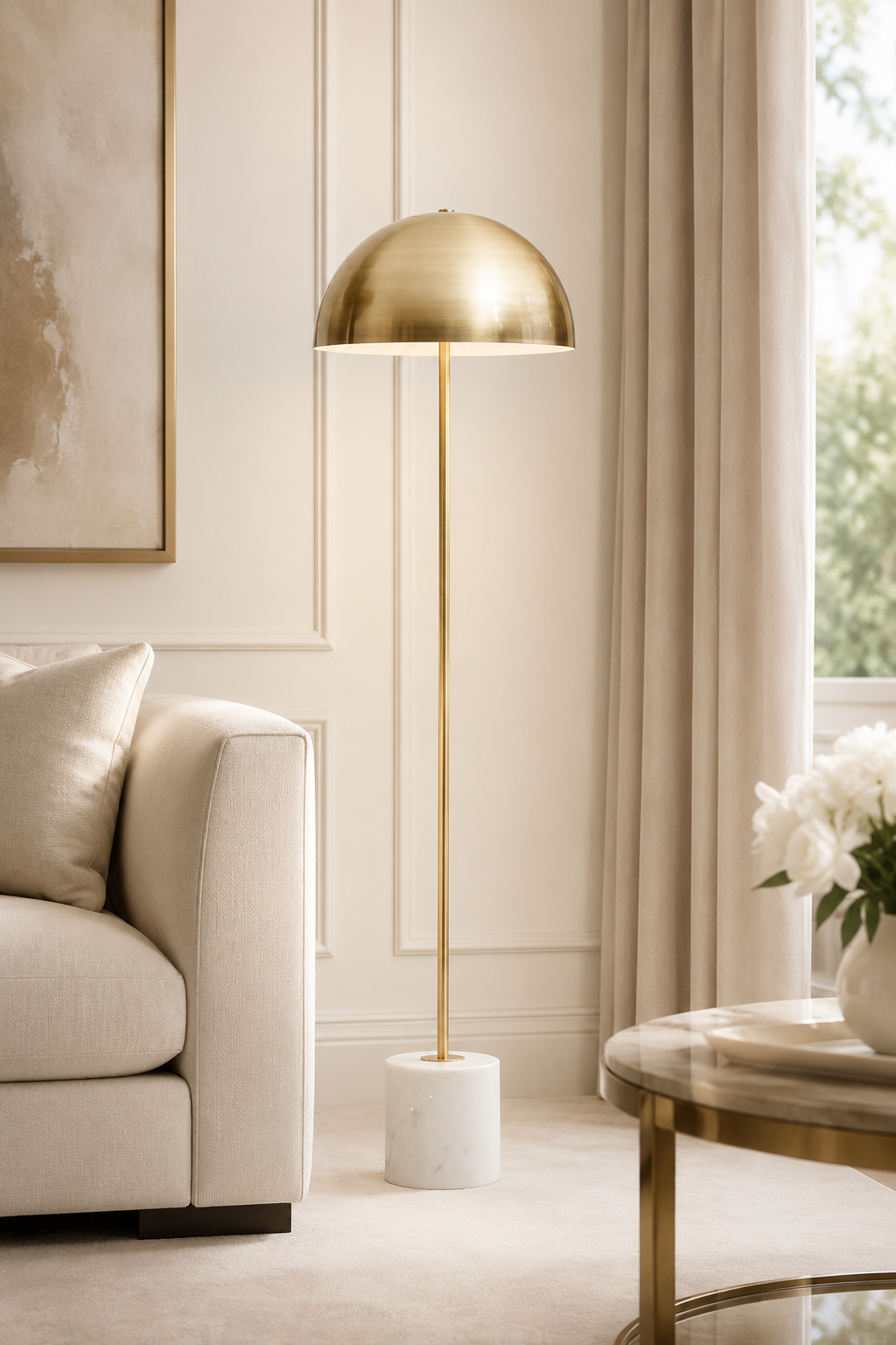 Murdoch Marble Floor Lamp