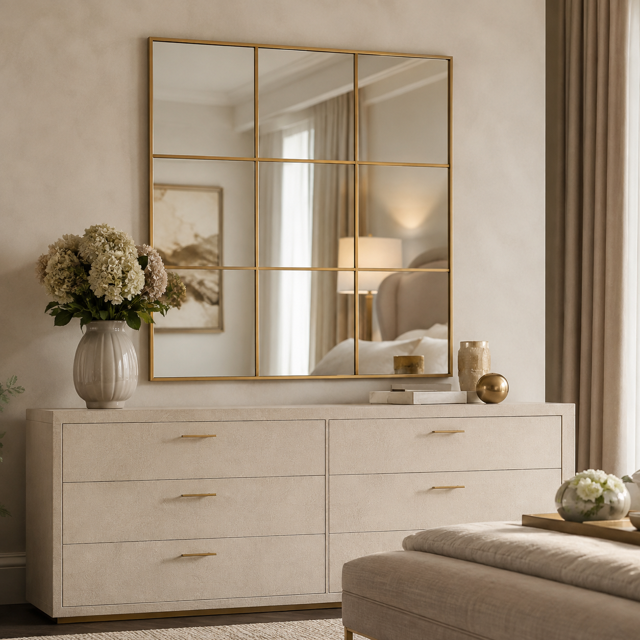 Oriel Grid Mirror