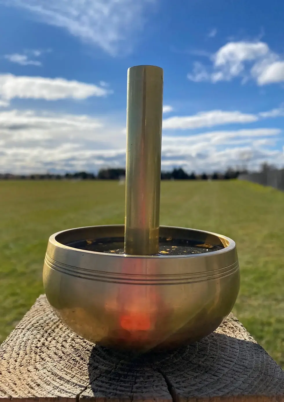 Thumbnail: TIBETAN SINGING BOWL CLOUDBUSTER (BRASS)