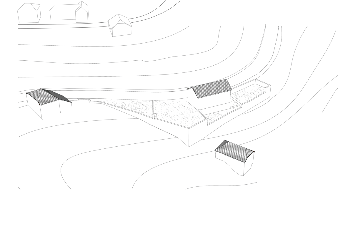axonométrie vivante du lieu de rassemblement