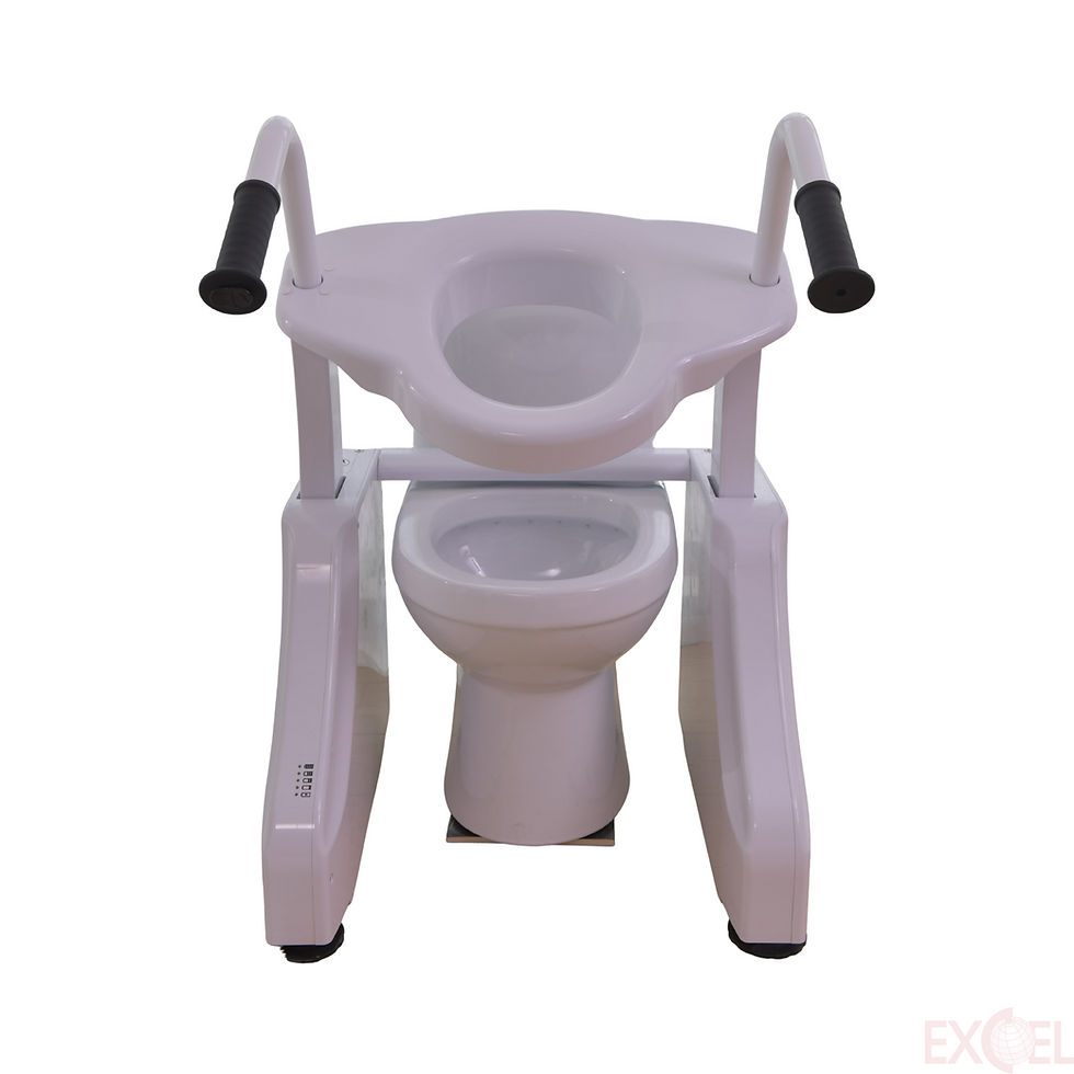 ComfortLift Smart Toilet Seat front view without cistern