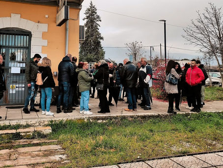 Νάουσα. Σιωπηρή διαμαρτυρία στον σιδηρόδρομο της παρακμής