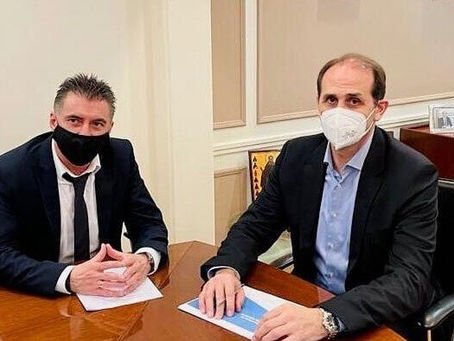 Συνάντηση Βεσυρόπουλου-Ζαγοράκη για θέματα ΕΠΟ