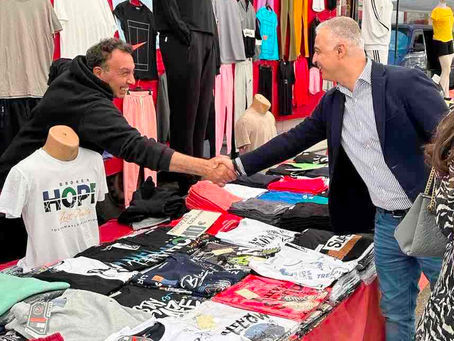 Στη Λαϊκή της Νάουσας ο Λάζαρος