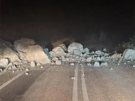 Κατολίσθηση στον δρόμο προς Σφηκιά