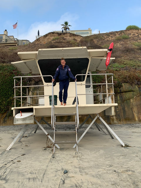 Lifeguard Courtney Stamatis at Grandview 