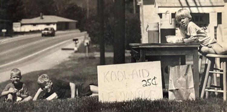 Latham Financial Founder Child Lemonade Stand