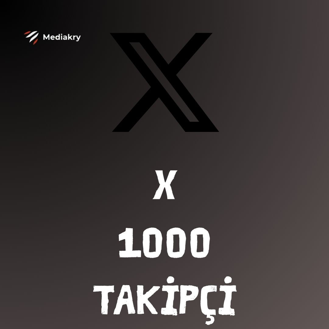 X (Twitter) 1000 Türk Takipçi