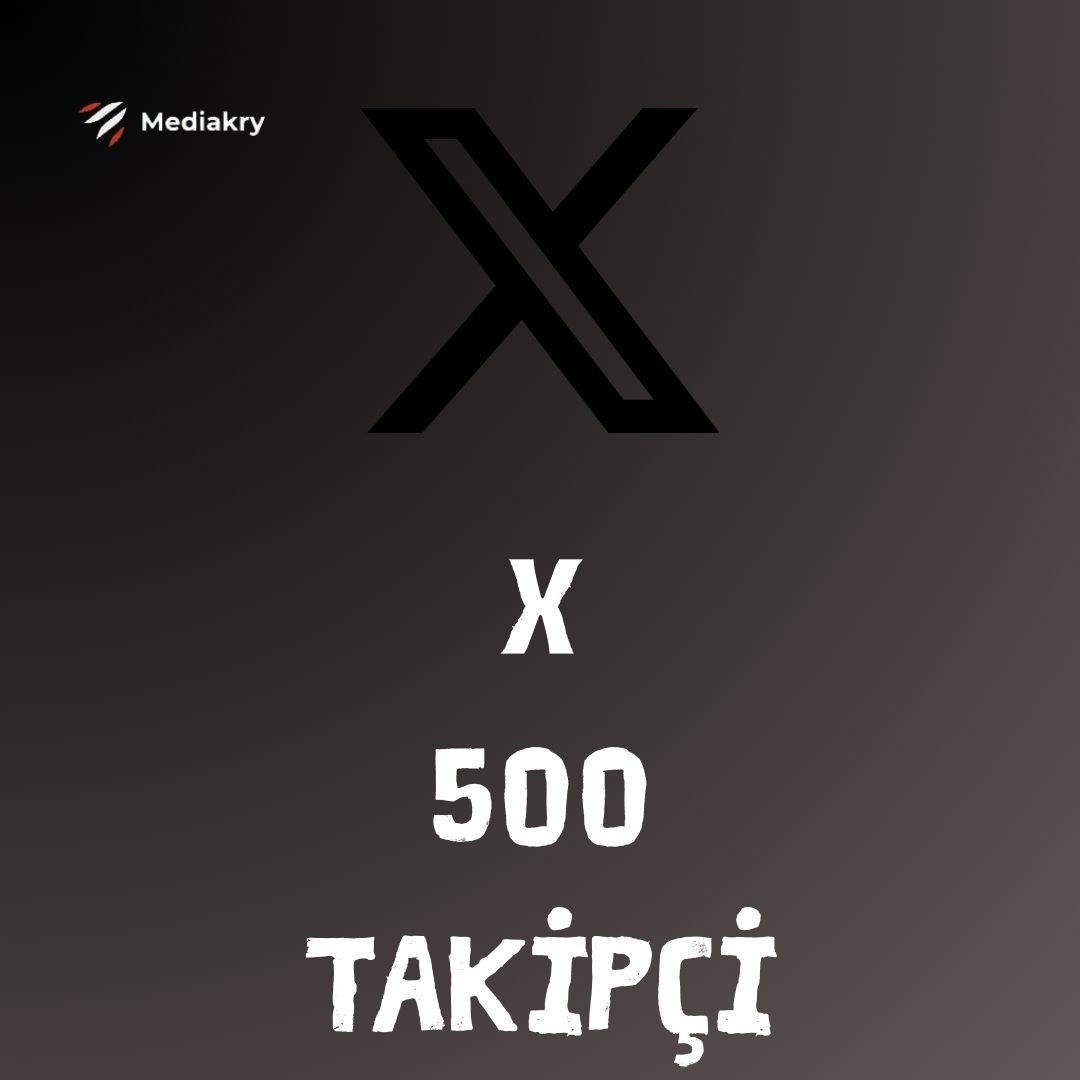 X (Twitter) 500 Türk Takipçi