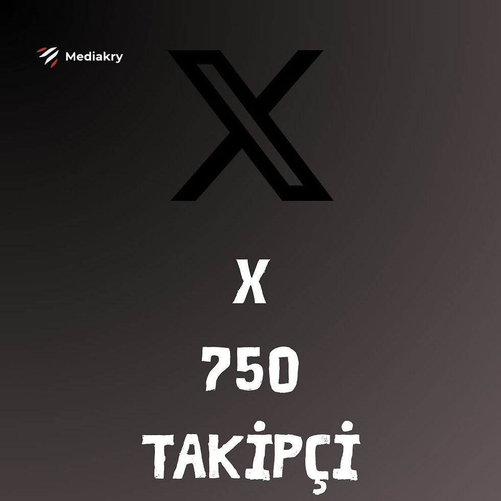 X (Twitter) 750 Türk Takipçi