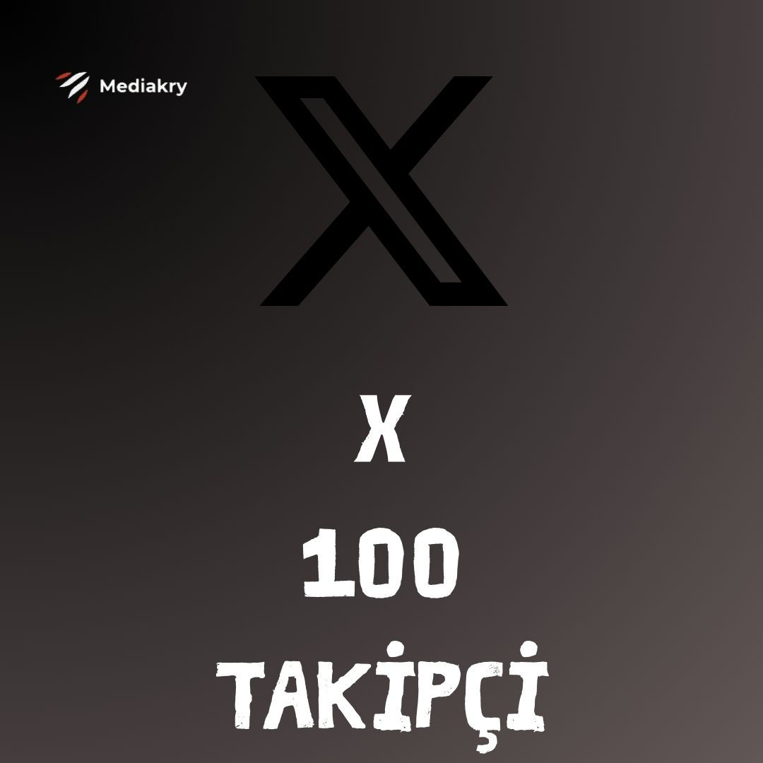 X (Twitter) 100 Türk Takipçi