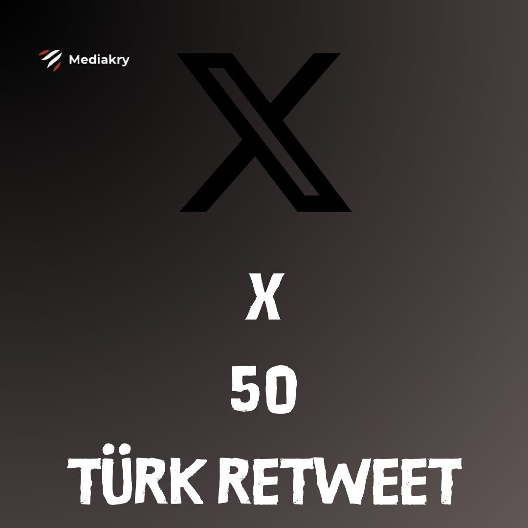 X (Twitter) 50 Türk Retweet