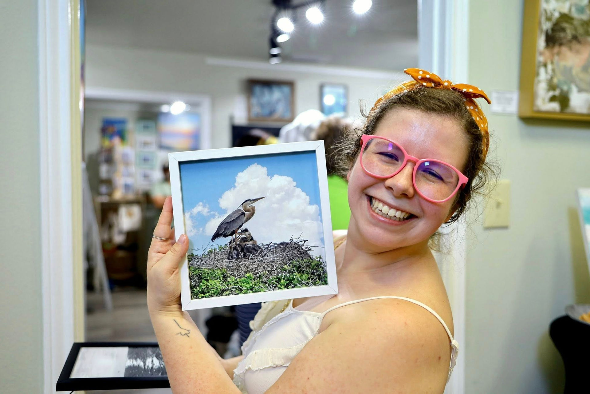 Guests and artists enjoying last year's Incognito Art Show at Evoke Studio & Gifts on Padre Island.
