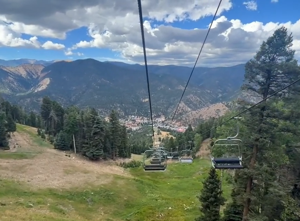 Chairlift view above Red River, New Mexico