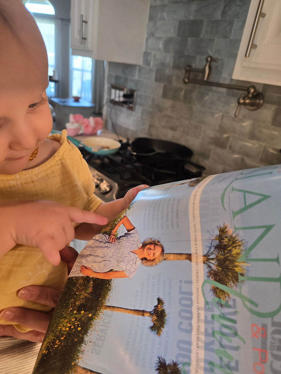 The moment my granddaughter spotted her Issa in a magazine