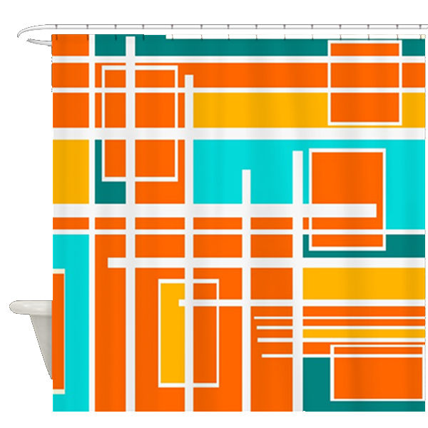 Thumbnail: Mid Century  Shower Curtain - Austin