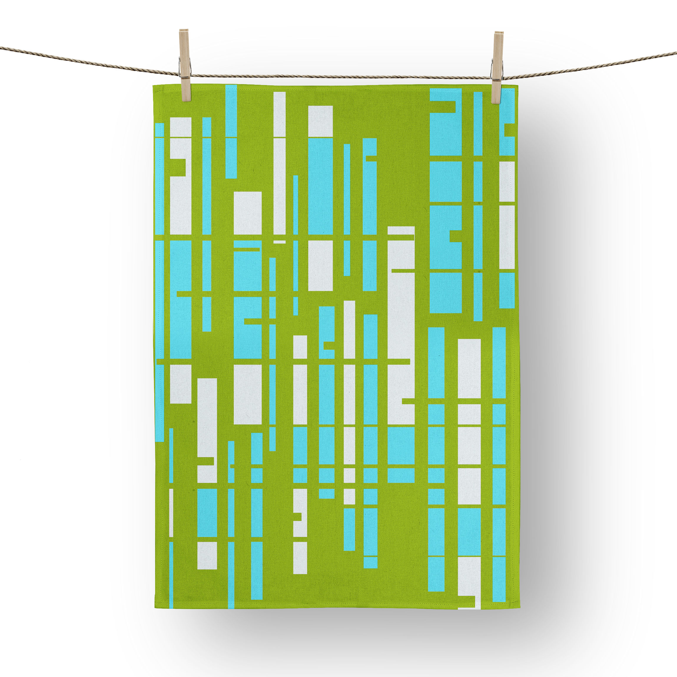 Mid Century Modern Tea Towel