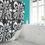 Thumbnail: black and white shower curtain