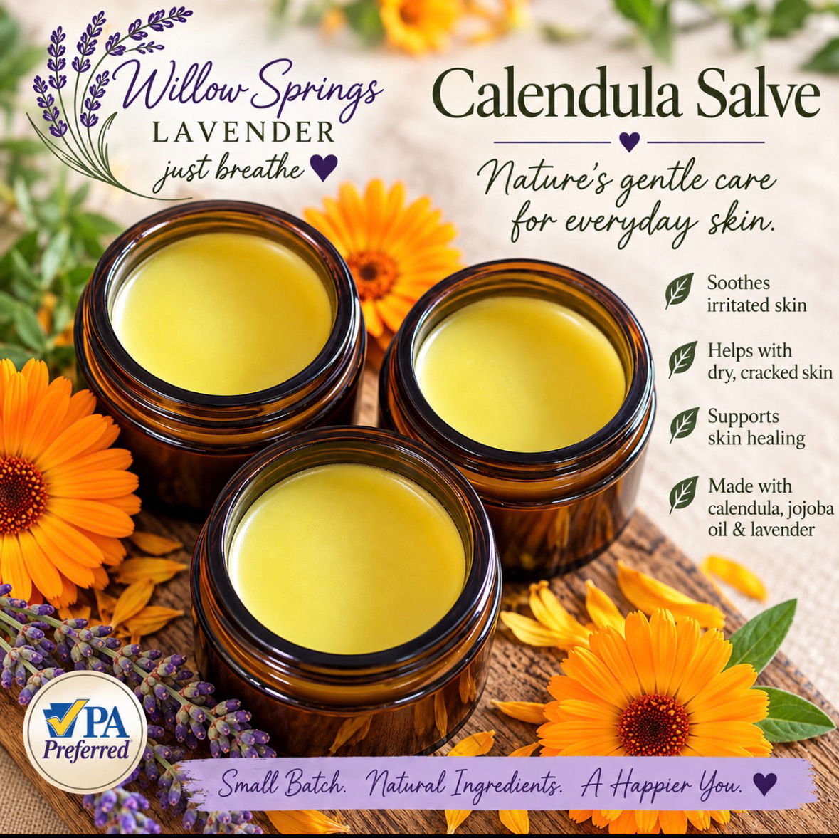 Soothing Calendula & Lavender Salve