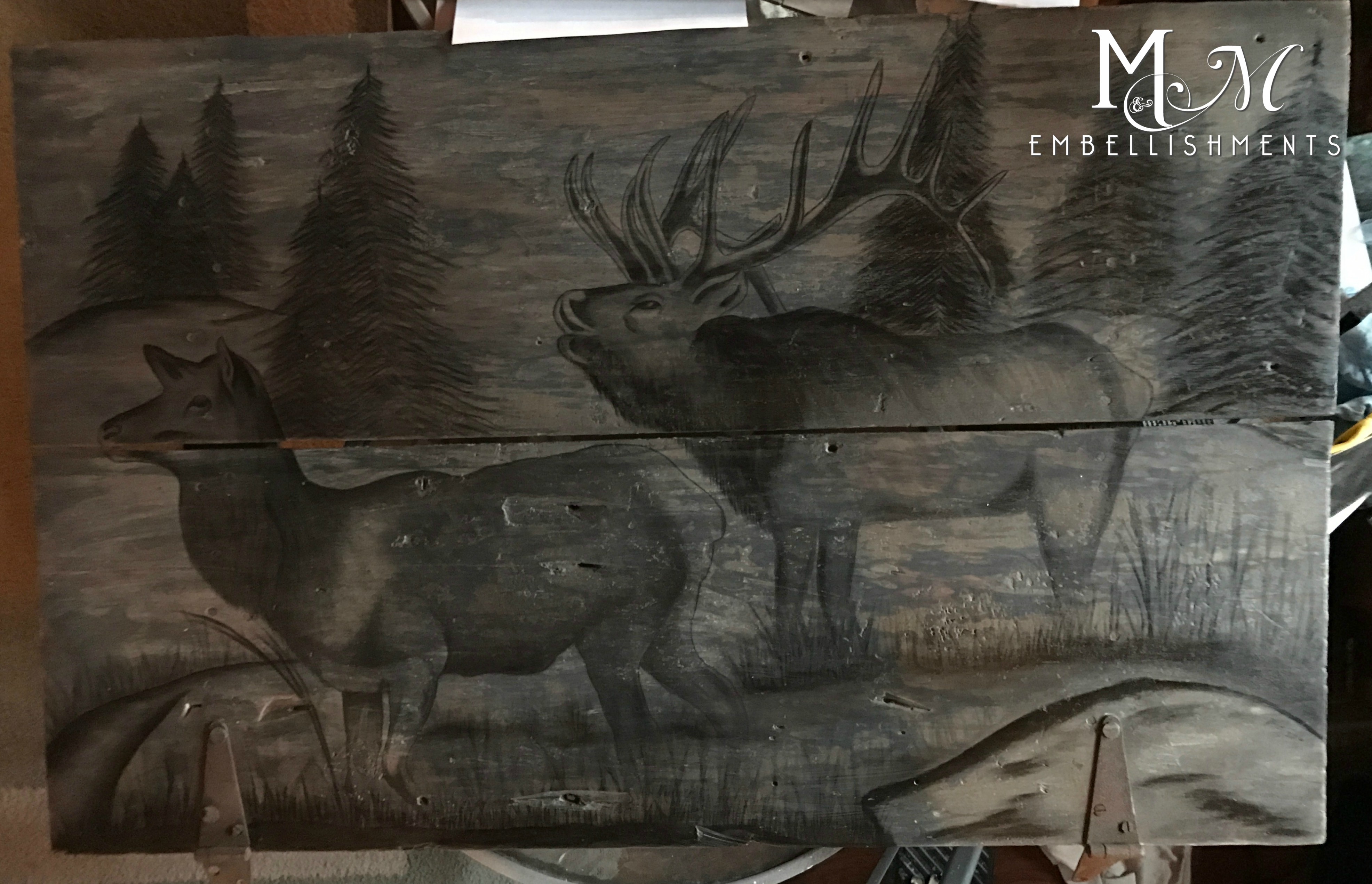 elk stained art