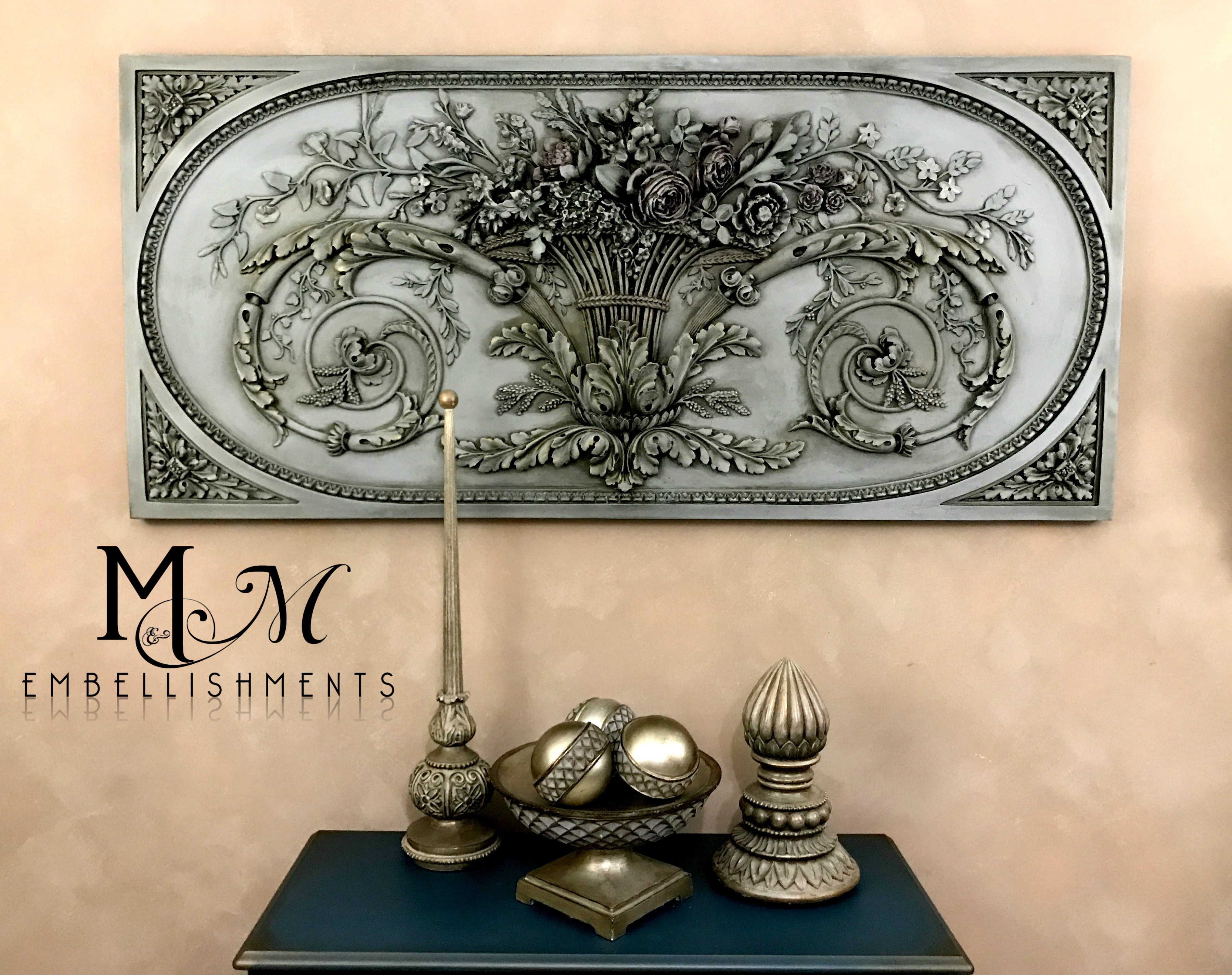 Grande Floral Wall Panel