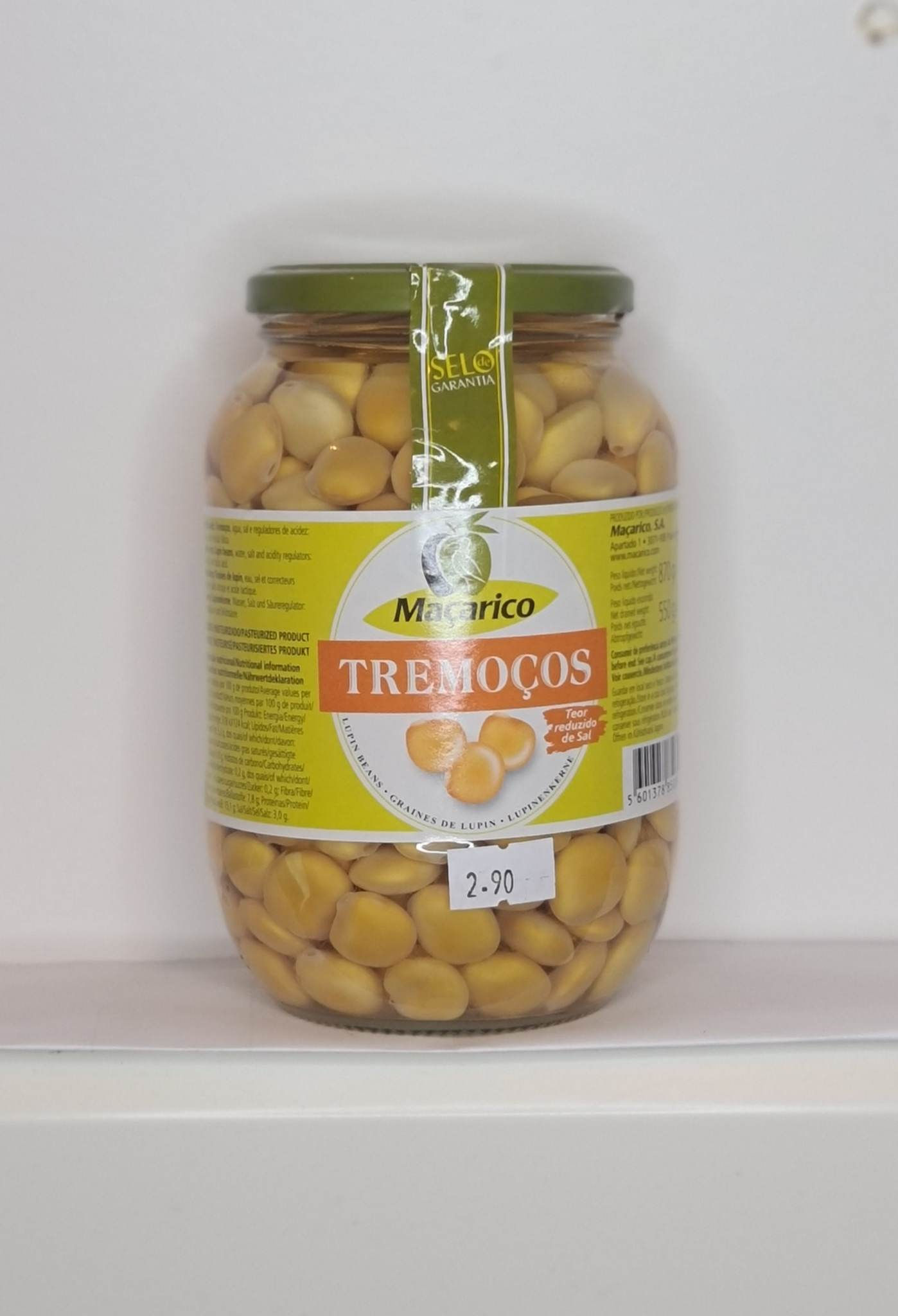 Maçarico Tremoços 550g