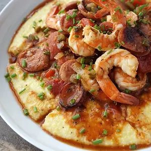 SHRIMP & GRITS (SERVES 10)