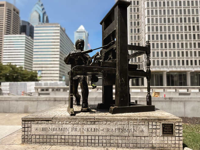 Ben Franklin, Philadelphia, Printer, Inventor, America