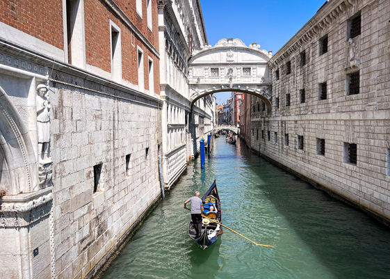 Gondola and bridge, Venice