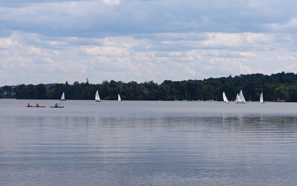 lake, Quannapowitt, Wakefield MA, sailboats, regatta