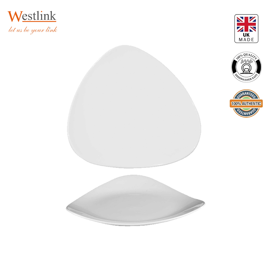 [Churchill] Lotus Triangular Plate 31.1cm [2pcs]