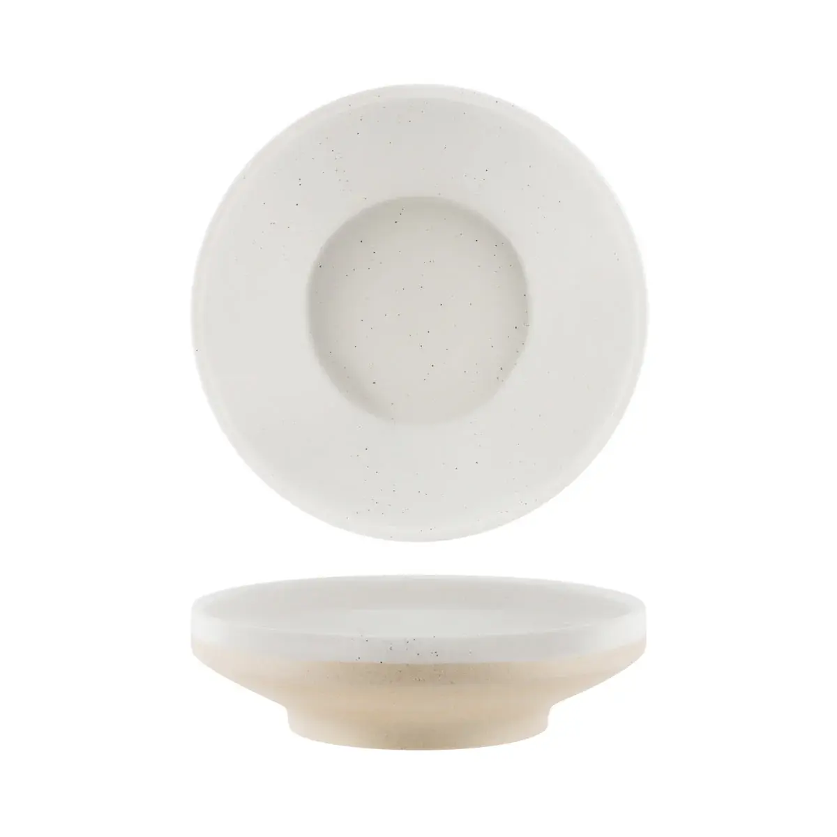 [Tablekraft] Soho White Pebble Footed Bowl 227x62mm / 1350ml