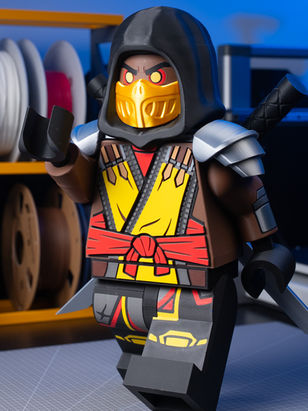 🦂 "Get Over Here!": Mortal Kombat Scorpion Modular Figure! 🔥