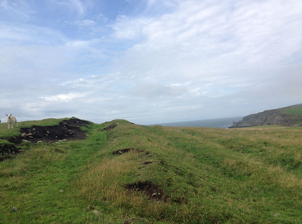 In middle, looking west, wow what defenc