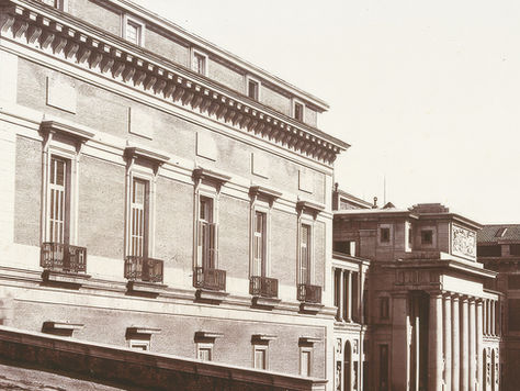 The Prado Museum in Madrid, sepiatone picture from www.afpradomuseum.org
